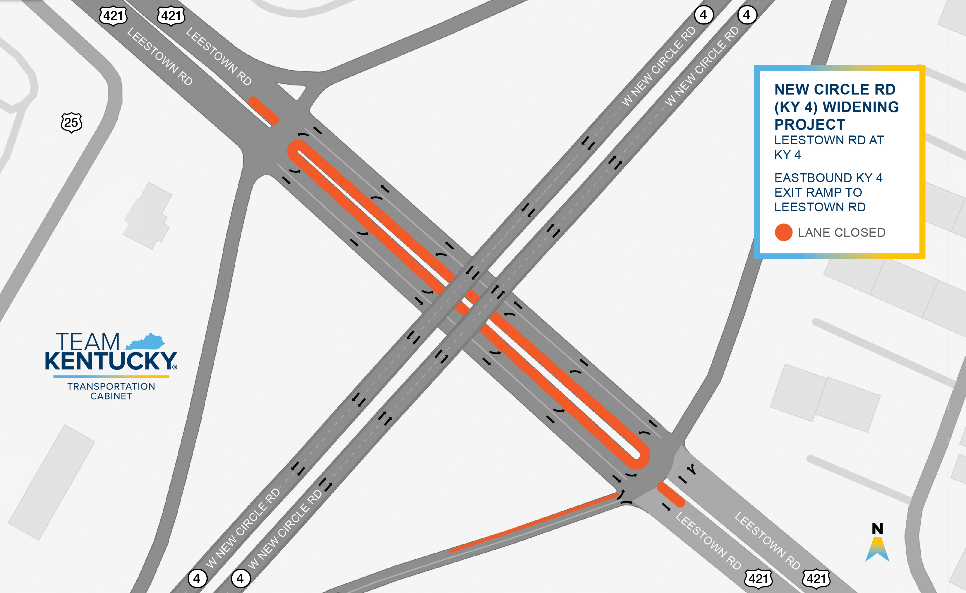 New Circle Road Widening from MP 7.26 to 8.26 KYTC